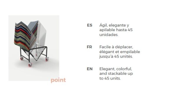 Chaise de réunion empilable pour un rangement optimisé – Image 2