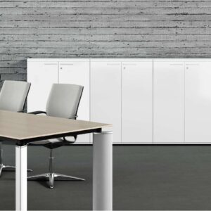 Déstockage Exceptionnel – Armoire en mélaminé L100XH112 à Portes Battantes à -40%