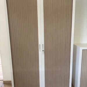 Armoire haute portes coulissantes H198XL120 et sécurisée pour vos documents.