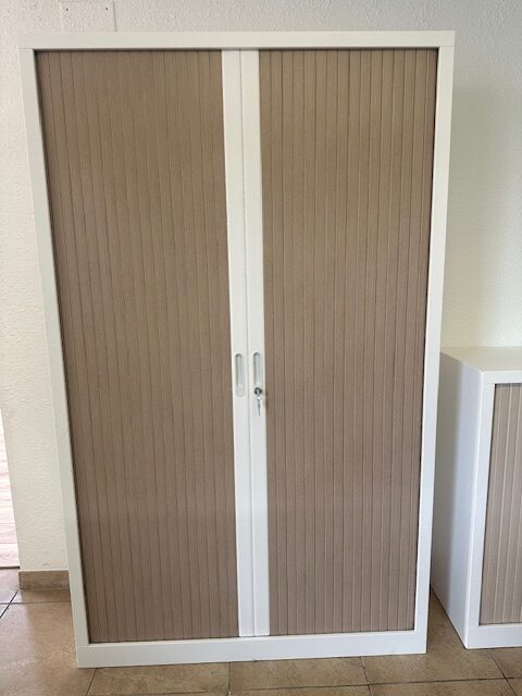 Armoire haute portes coulissantes H198XL120 et sécurisée pour vos documents.