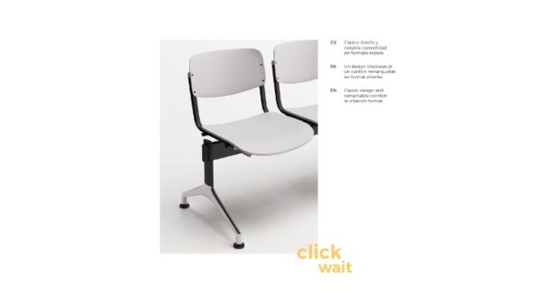 Chaise d’attente CLICK WAIT - design élégant – Image 3