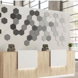 Panneaux acoustiques muraux – formes hexagonales, carrées et plus