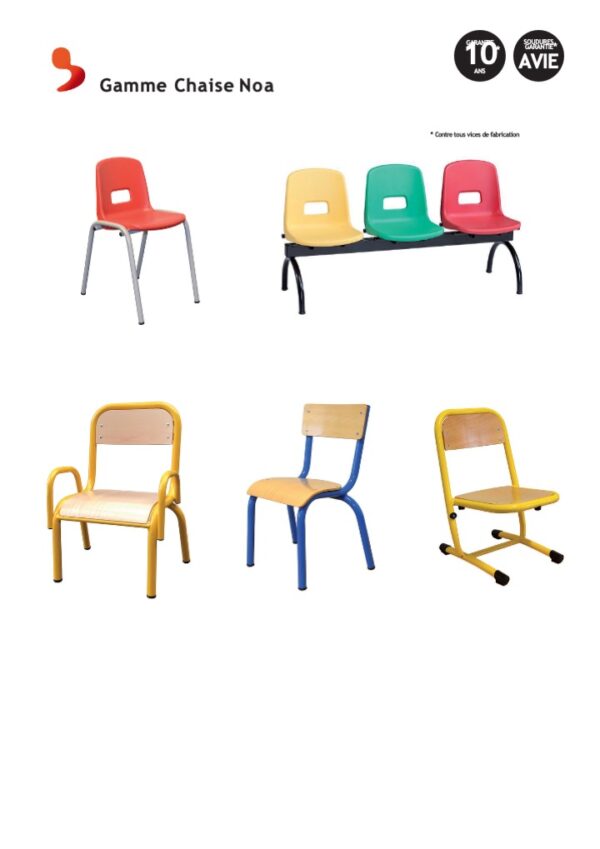Gamme Noa – Mobilier pour crèches et maternelles