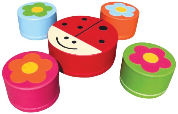 Table et tabourets en mousse – Mobilier ludique pour crèches et maternelles – Image 2