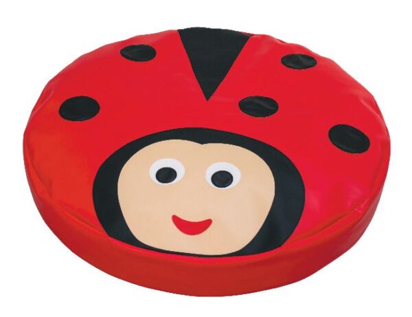 Grand coussin en mousse décor coccinelle – Mobilier petite enfance