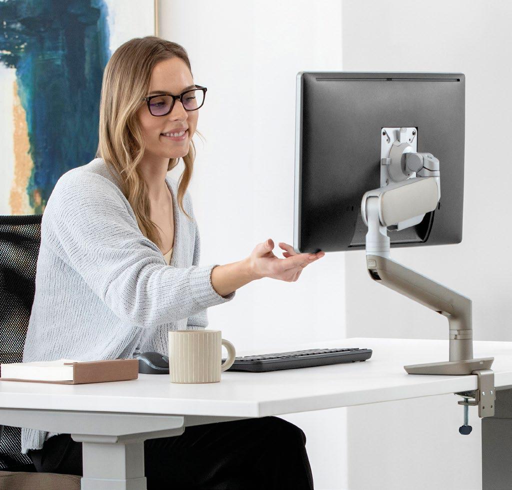 Bras porte-écran RISING™ Fellowes – Support écran ergonomique design et modulable – Image 2