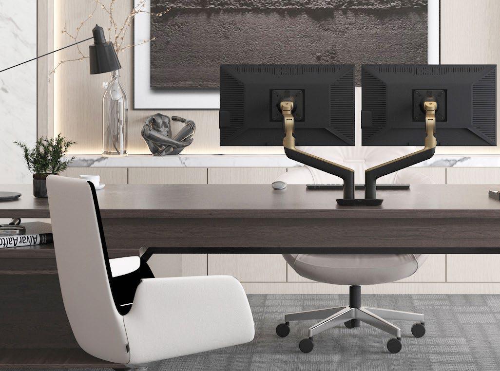 Bras porte-écran RISING™ Fellowes – Support écran ergonomique design et modulable