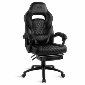 Siège gaming MUSTANG BLACK – Confort capitonné & performance 135°/160°