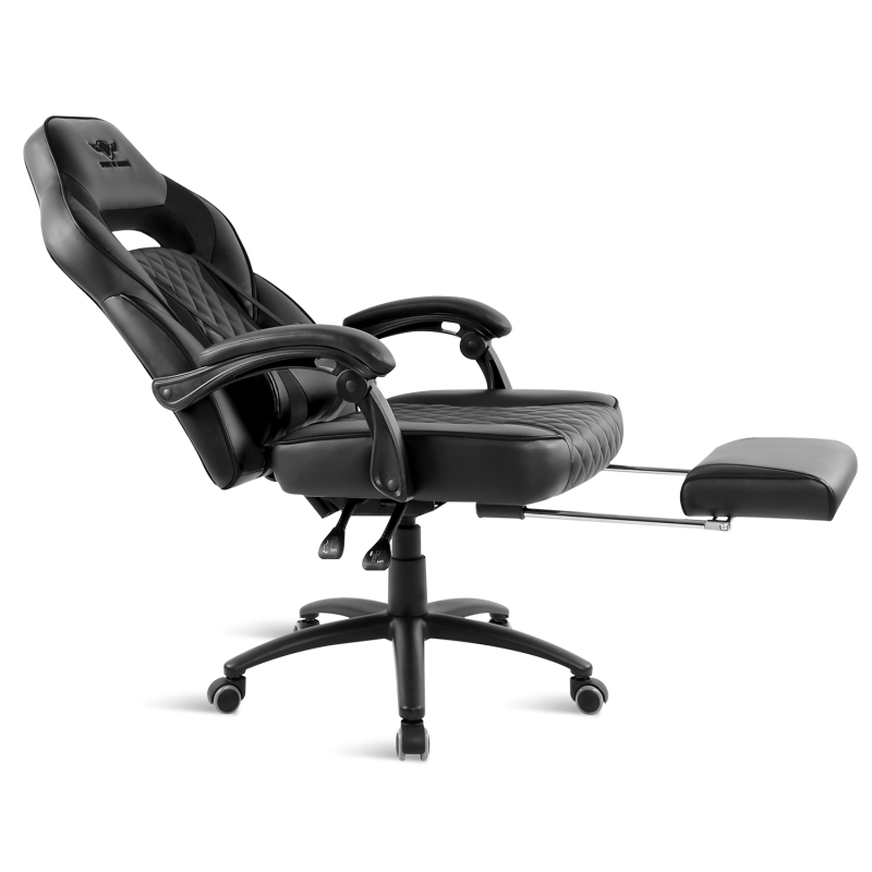 Siège gaming MUSTANG BLACK – Confort capitonné & performance 135°/160° – Image 5