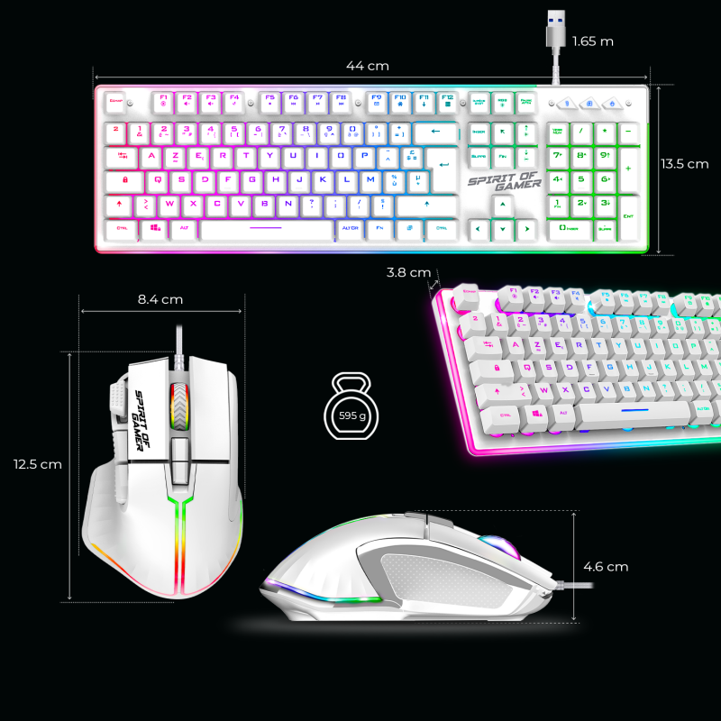 ULTIMATE 600 ARTIC – Kit périphériques gaming RGB haute précision – Image 10
