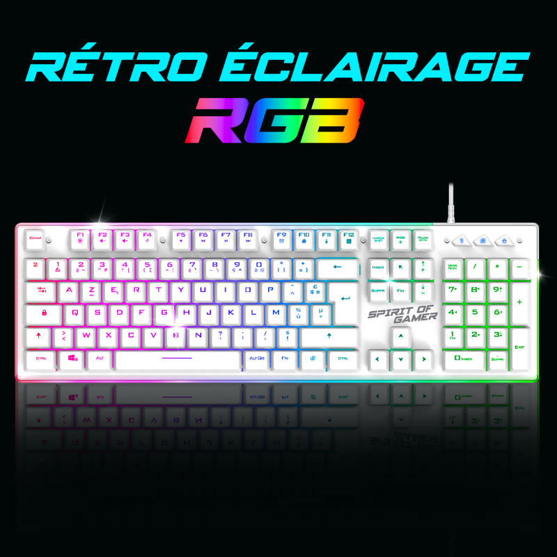 ULTIMATE 600 ARTIC – Kit périphériques gaming RGB haute précision – Image 3