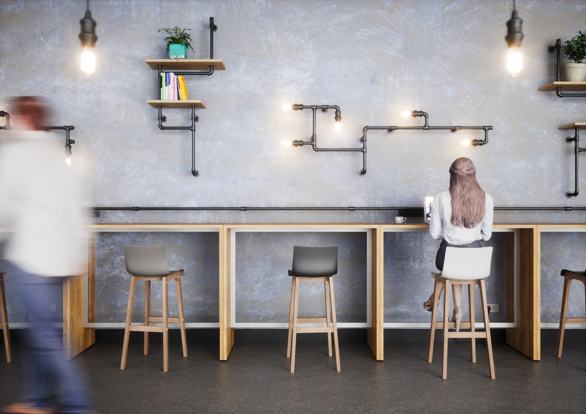 Tables hautes DÉTENTE – Mobilier coworking convivial et fonctionnel – Image 4