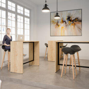 Tables hautes DÉTENTE – Mobilier coworking convivial et fonctionnel