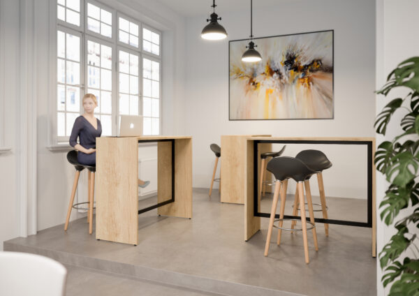 Tables hautes DÉTENTE – Mobilier coworking convivial et fonctionnel