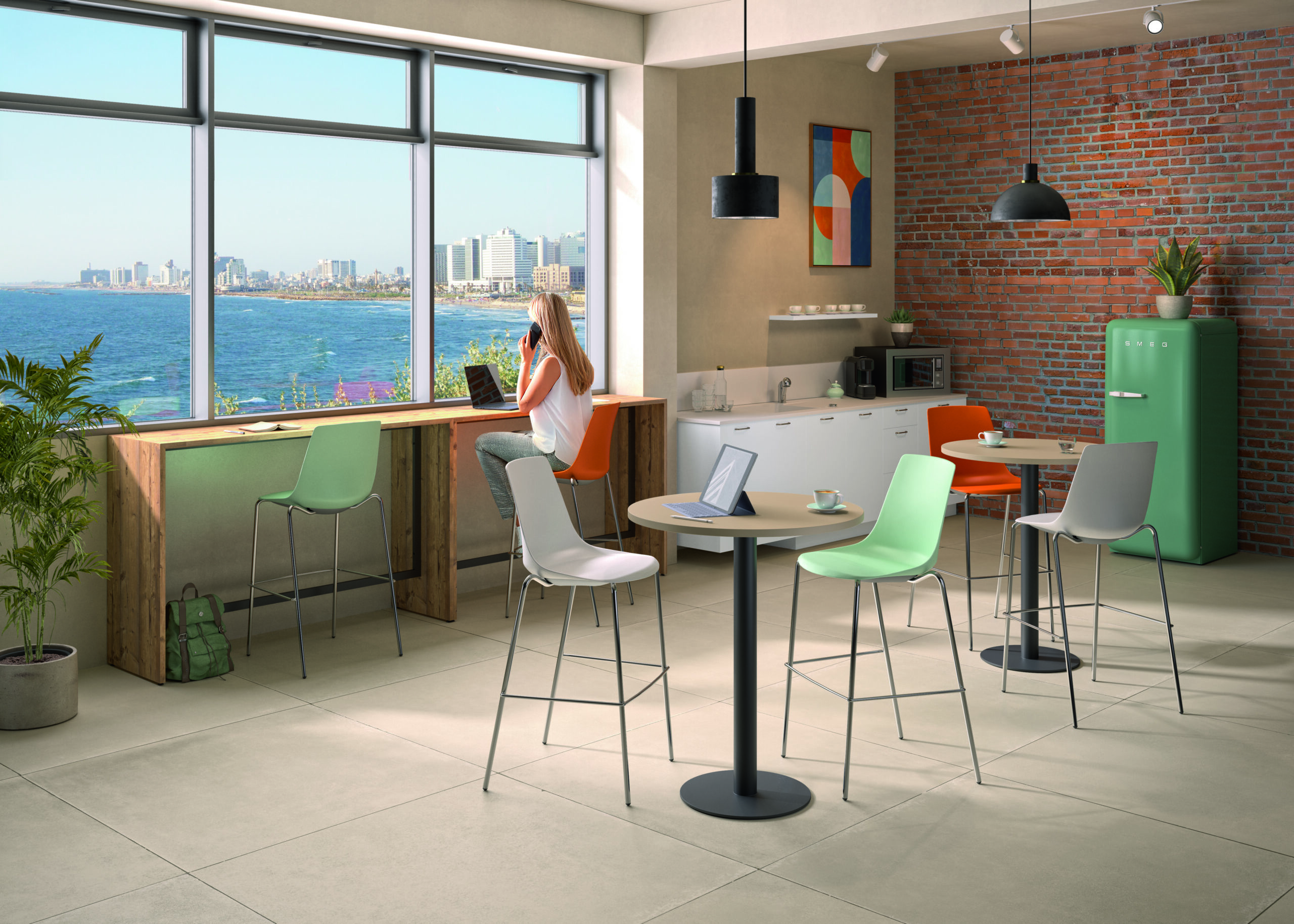 Tables hautes DÉTENTE – Mobilier coworking convivial et fonctionnel – Image 3