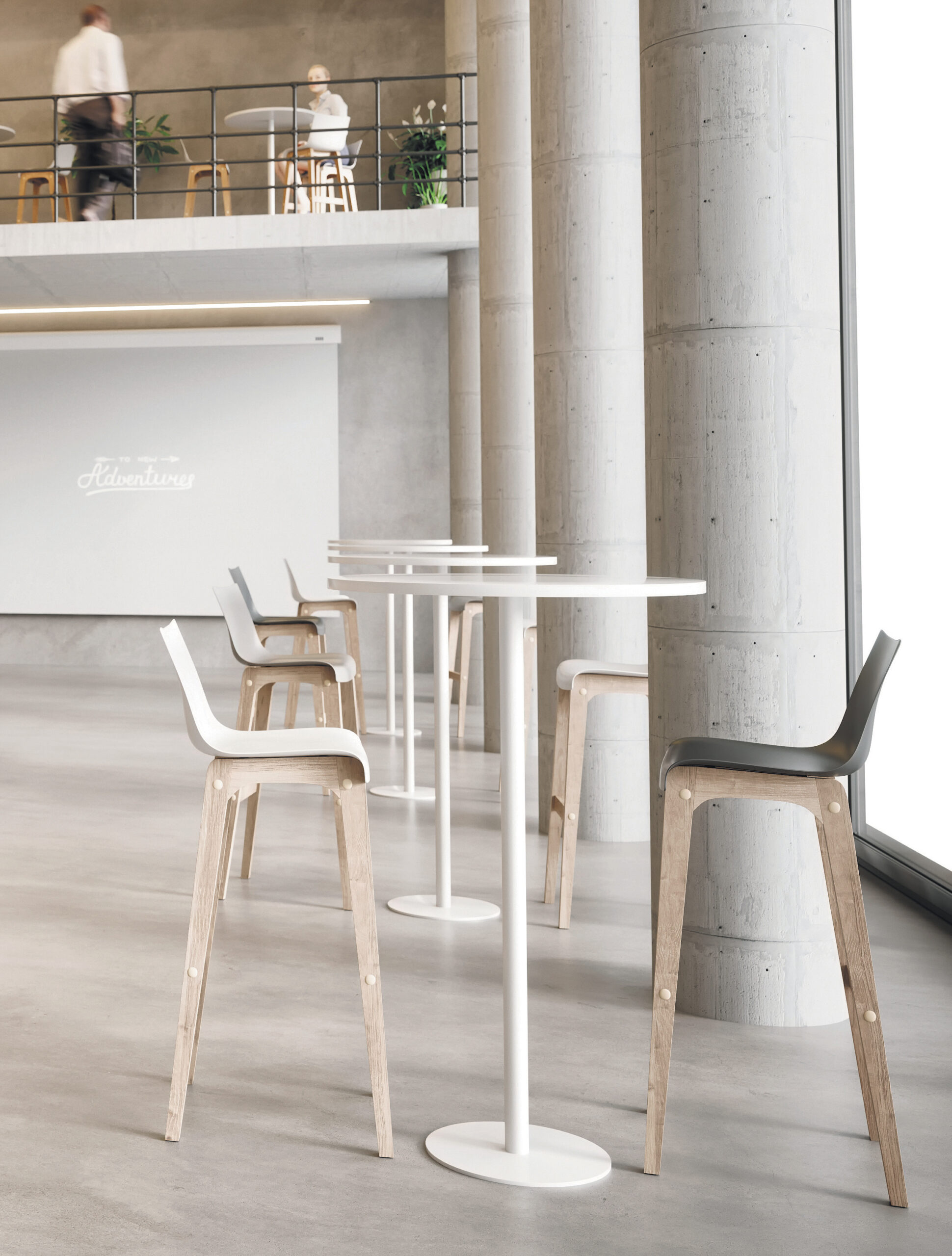 Tables hautes DÉTENTE – Mobilier coworking convivial et fonctionnel – Image 5