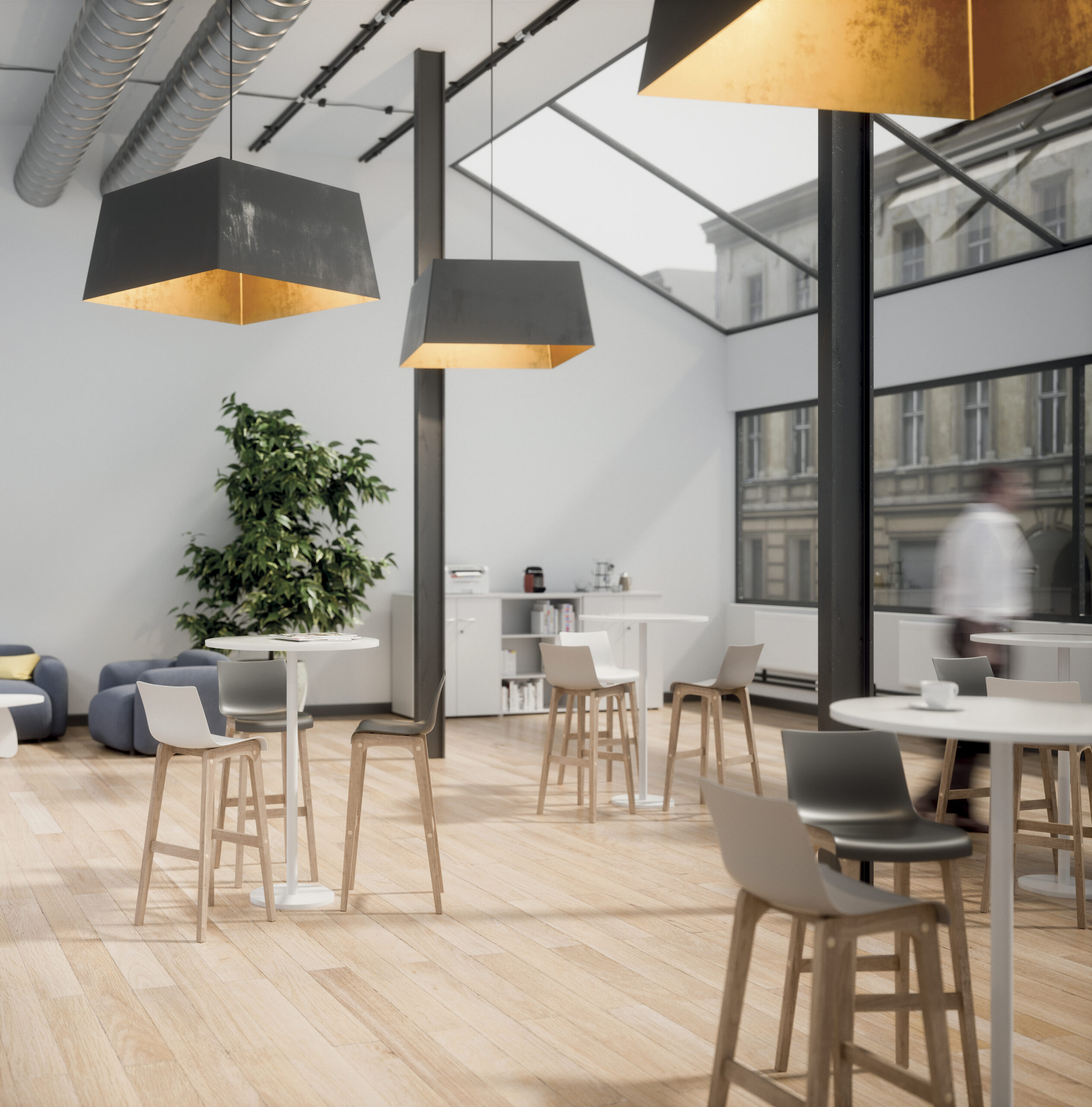 Tables hautes DÉTENTE – Mobilier coworking convivial et fonctionnel – Image 6