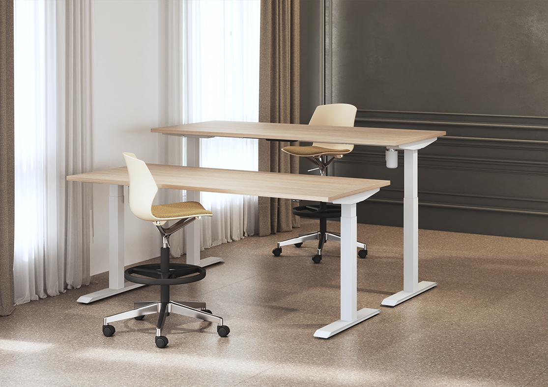 Bureau réglable en hauteur TRAM – Poste de travail ergonomique professionnel – Image 3