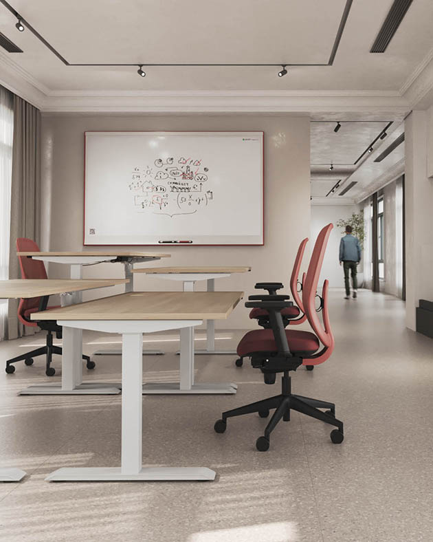 Bureau réglable en hauteur TRAM – Poste de travail ergonomique professionnel – Image 5