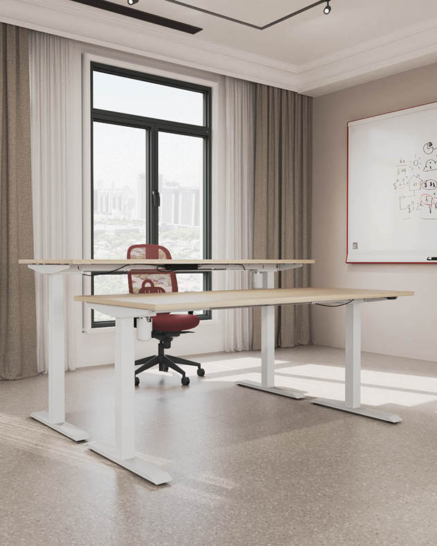 Bureau réglable en hauteur TRAM – Poste de travail ergonomique professionnel – Image 6