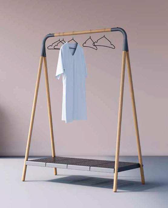 Vestiaire BLEND – Design scandinave en hêtre massif